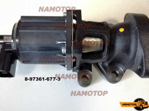 Клапан рециркуляции отработанных газов EGR ISUZU ELF 8-97361-677-6, 8-97361-677-3, 8-97361-677-5, 8-97361-677-2 8973616776, 8973616773, 8973616775, 8973616772, ( MITSUBISHI ELECTRIC CO )